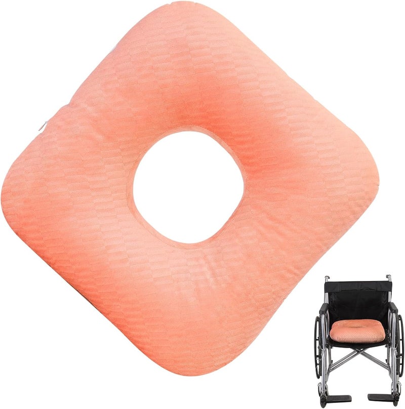 Beatvive Anti-Slip Wheelchair Cushions, Bed Sore Cushions for Butt, Ergonomic Innovations Orthopedic Donut Pillow, Medical Seat Cushion for Sciatica, Back, Coccyx, Pressure Sore (Orange) - Image 1